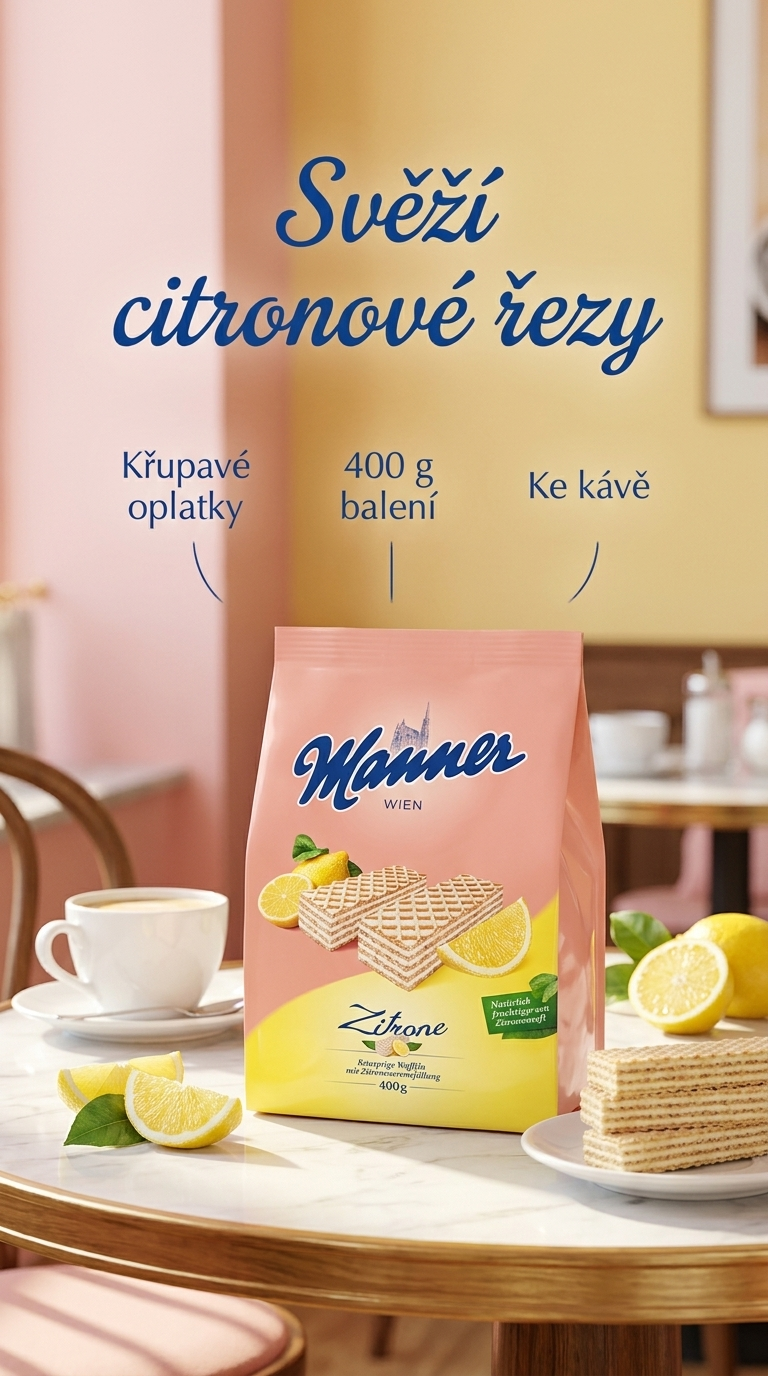Manner Citronové řezy 400 g - lifestyle poster