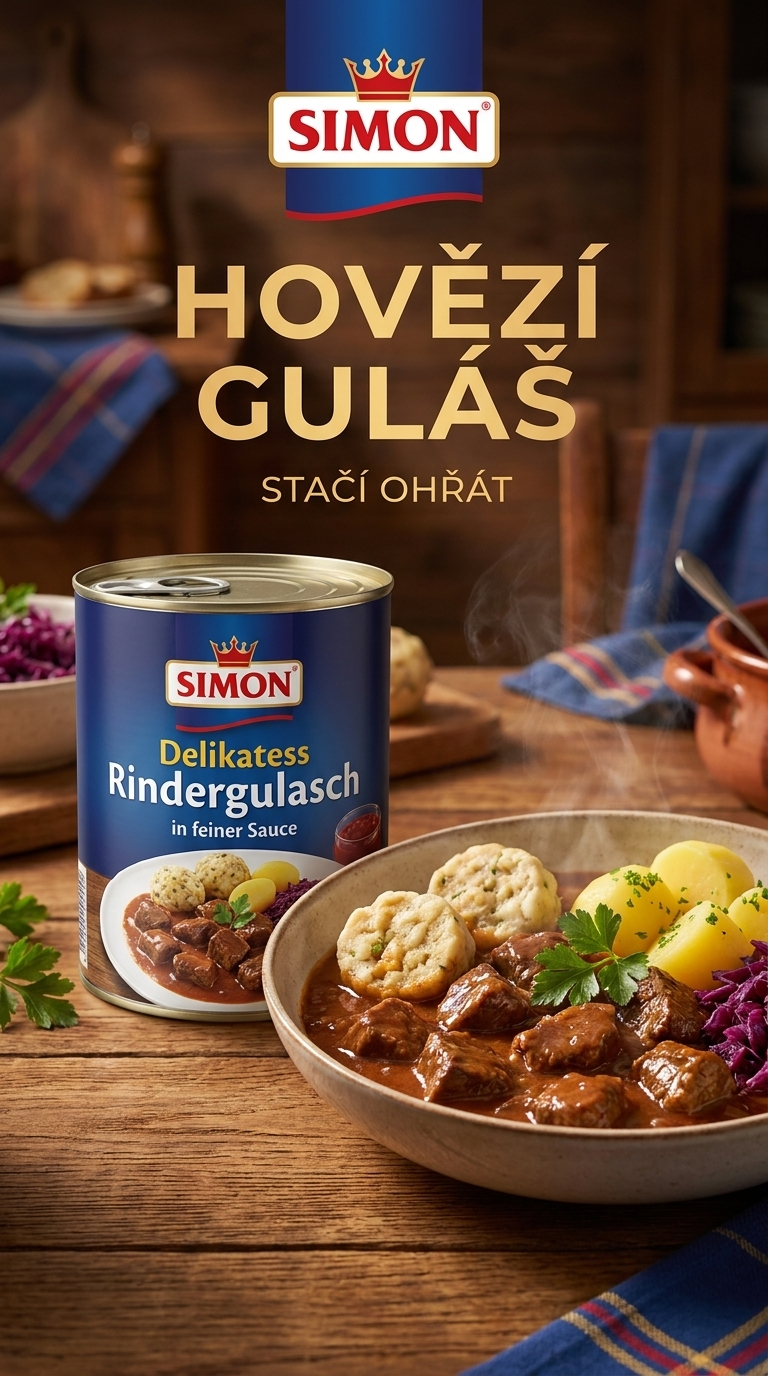 Simon hovězí guláš - lifestyle poster