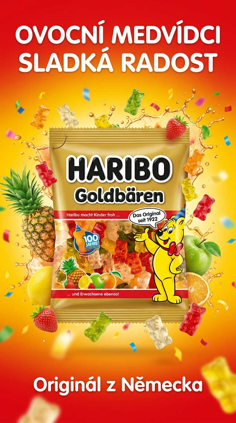 Haribo Goldbären - ovocní medvídci lifestyle poster