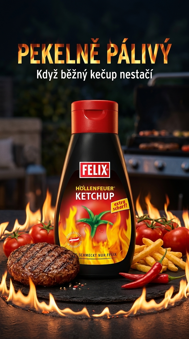 Felix pekelně pálivý kečup - pikantní lifestyle poster