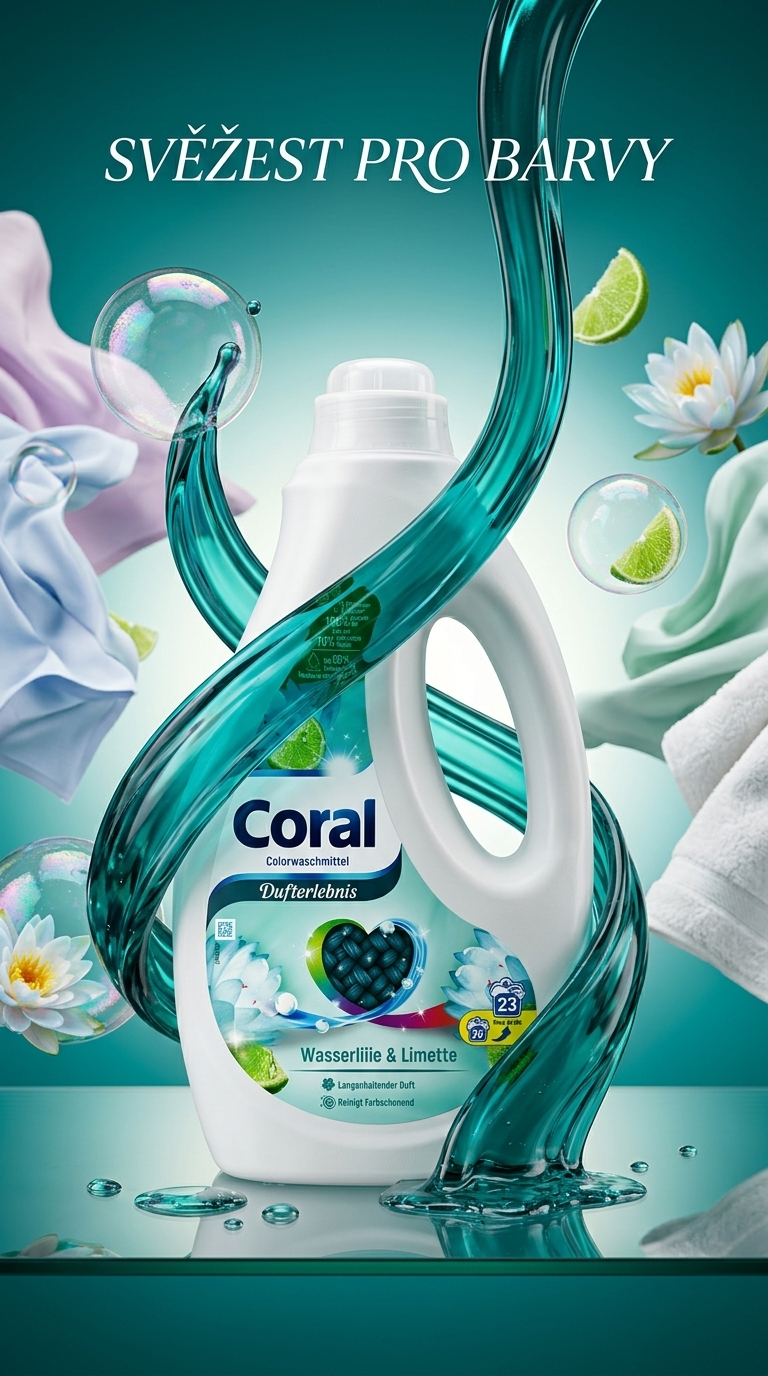 Coral prací gel Color - lifestyle poster
