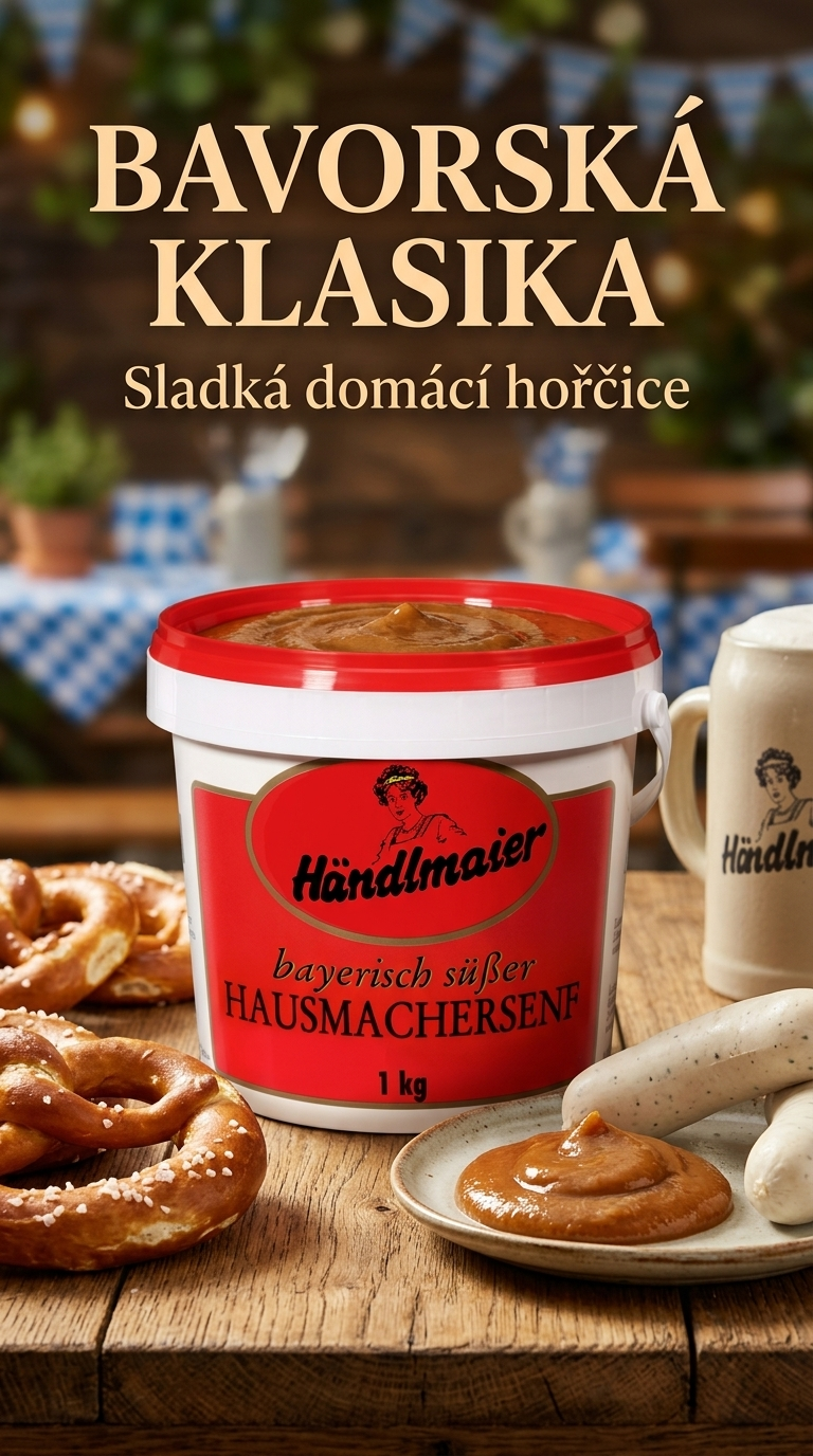Händlmaier bavorská sladká hořčice 1 kg - lifestyle poster
