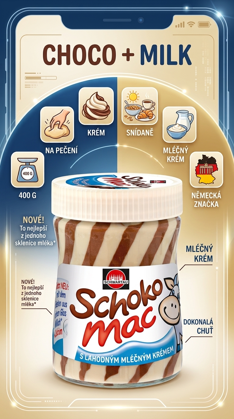 Schwartau SchokoMac - mobilní infografika