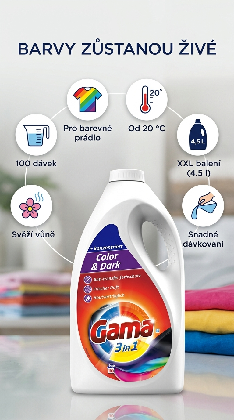 Vizir Gama XXL Color - mobilní infografika