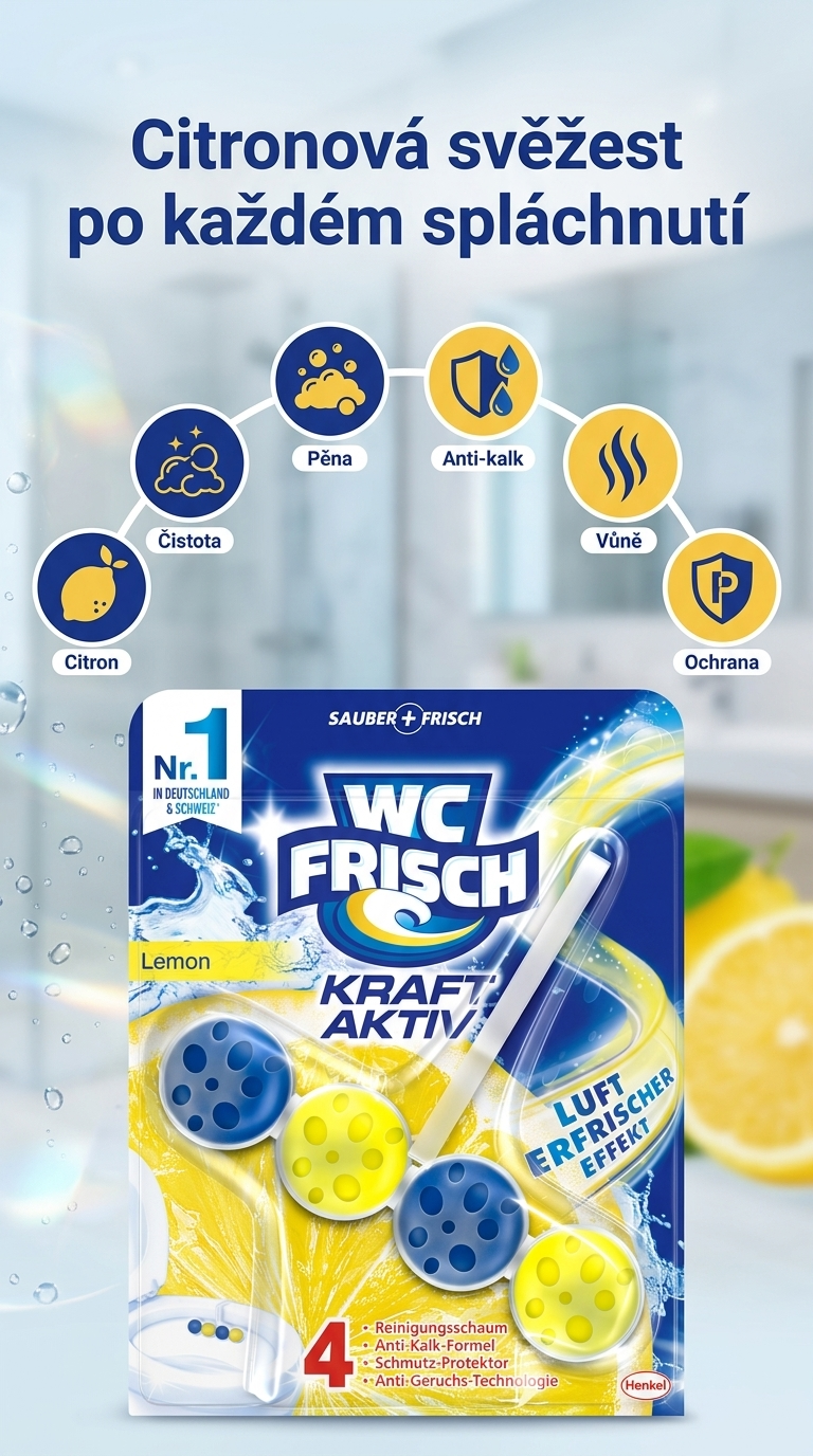 WC Frisch Lemon - mobilní infografika