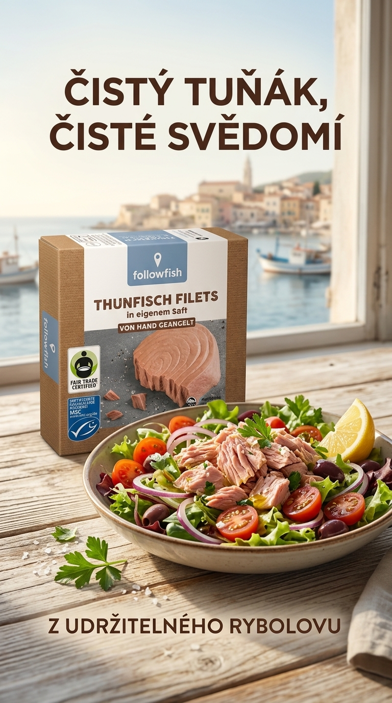 Followfish tuňákové filety ve vlastní šťávě MSC Fair Trade 185 g - lifestyle poster