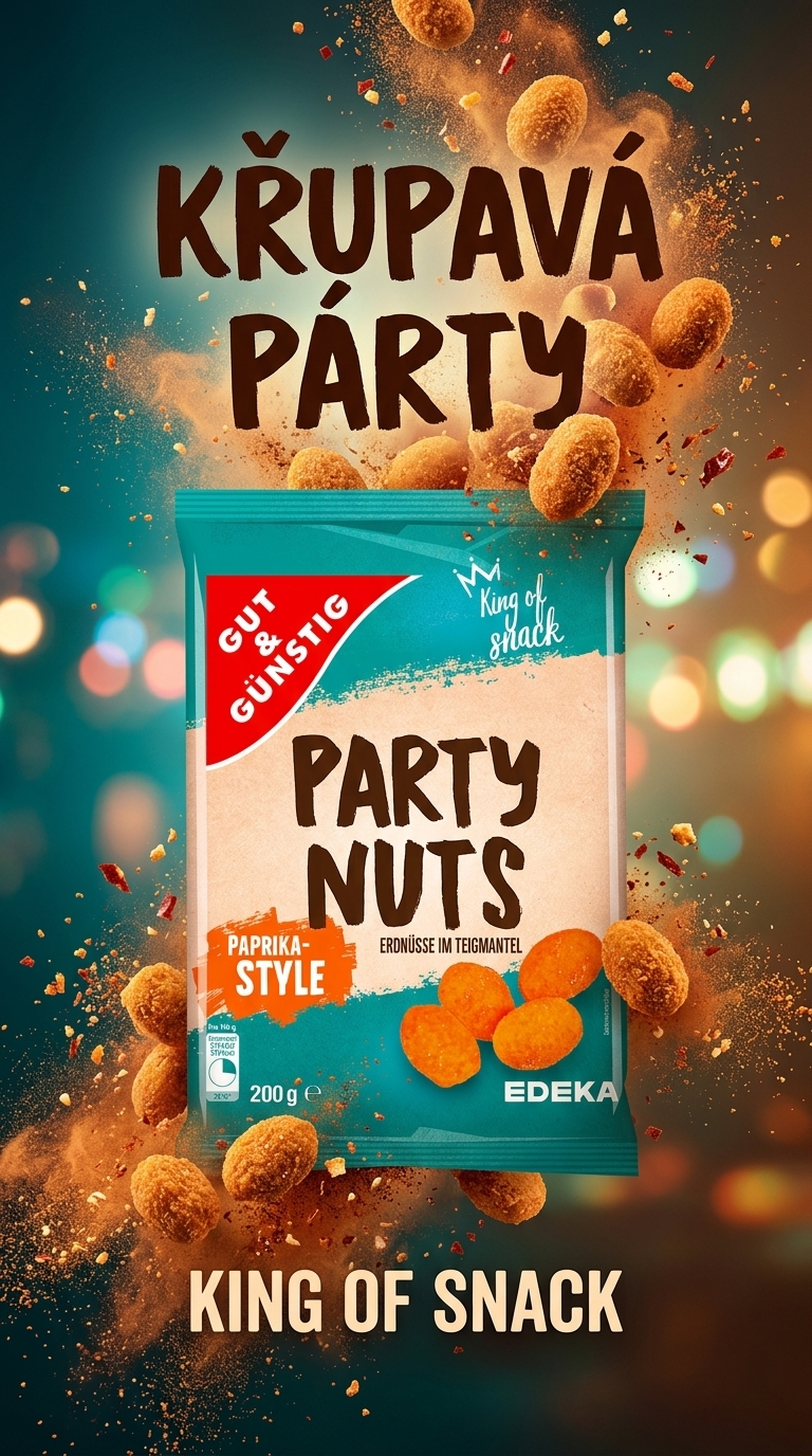 G&G Party Nuts - reklamní lifestyle poster