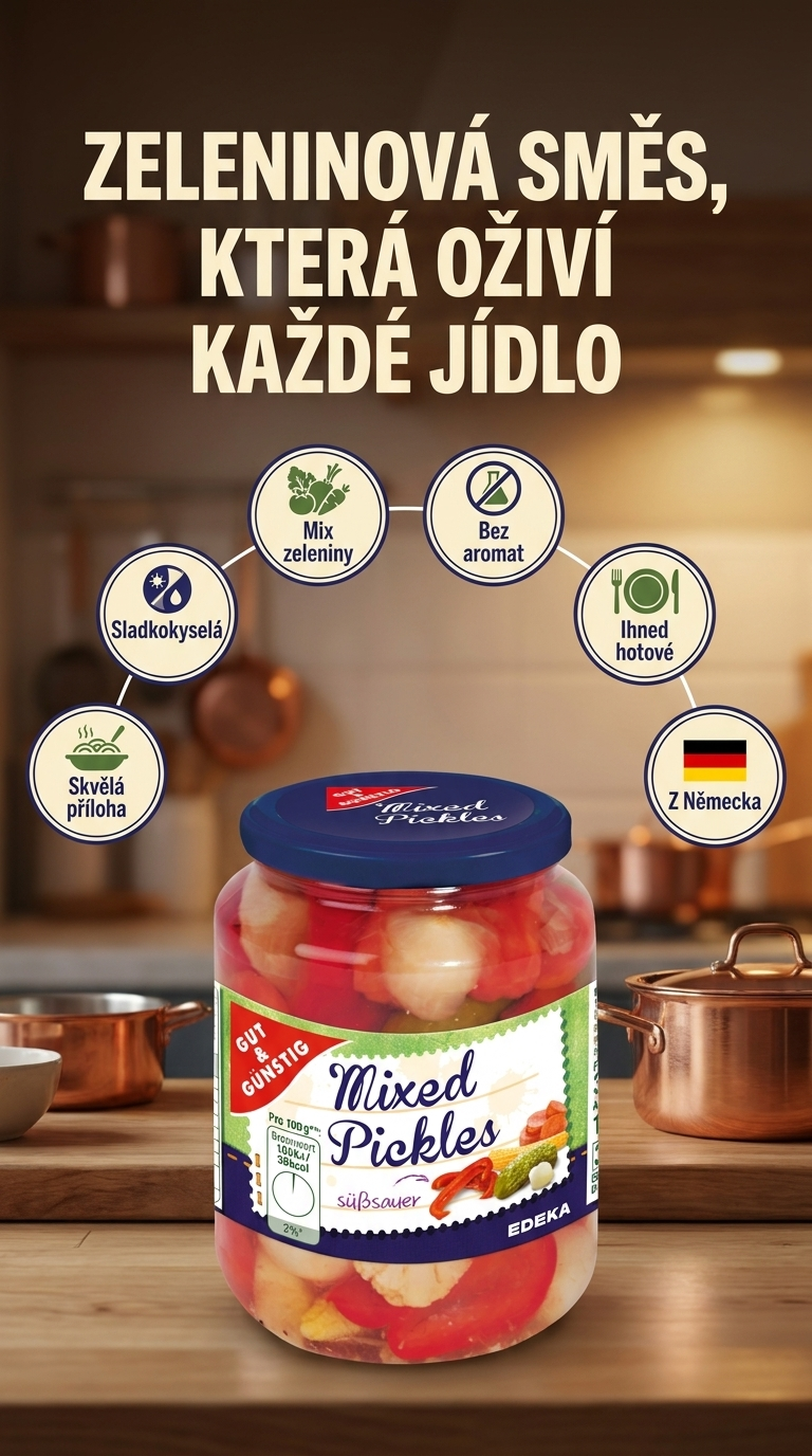 G&G zeleninová směs 330 g - mobilní infografika