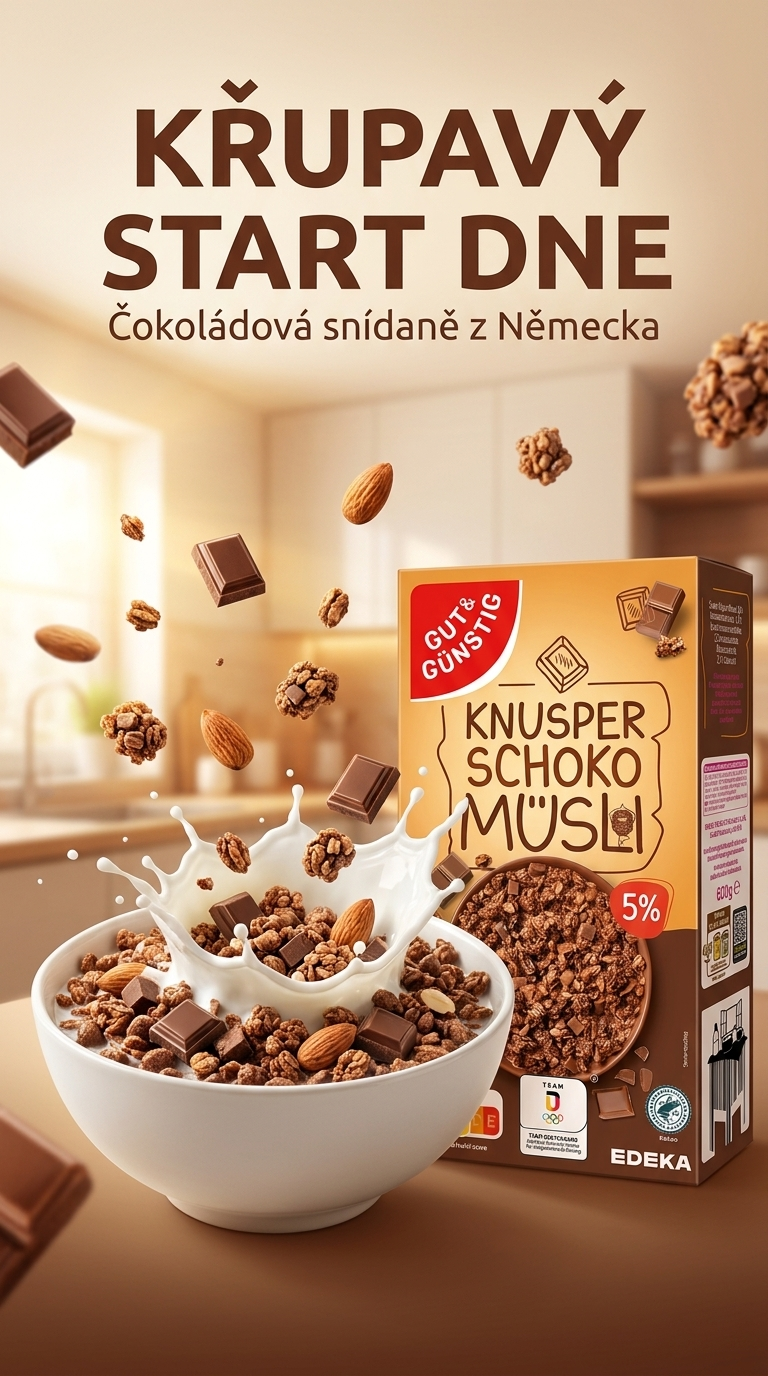 G&G křupavé müsli s čokoládou - lifestyle plakát