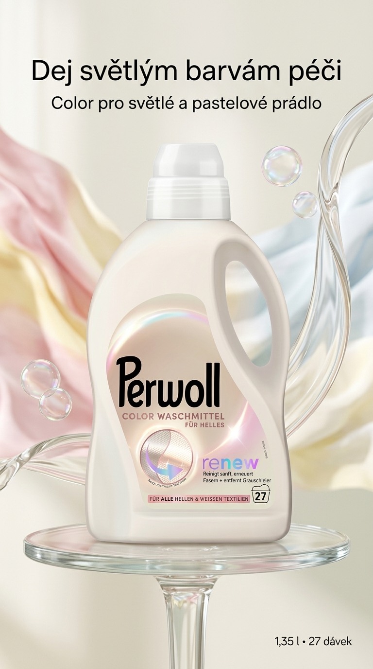 Perwoll Color pro světlé a pastelové odstíny, 1,35 l, 27 dávek
