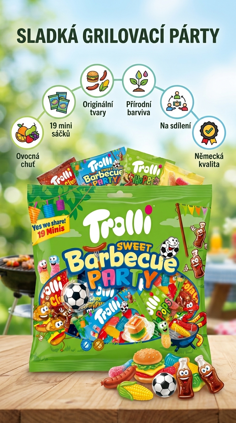 Trolli Sweet Barbecue Party - mobilní infografika
