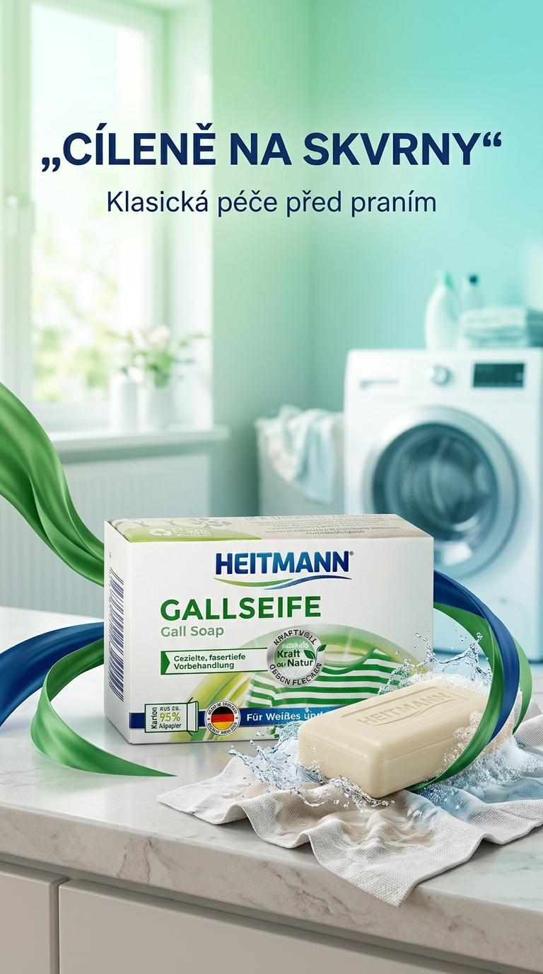 Heitmann žlučové mýdlo - lifestyle poster péče o skvrny