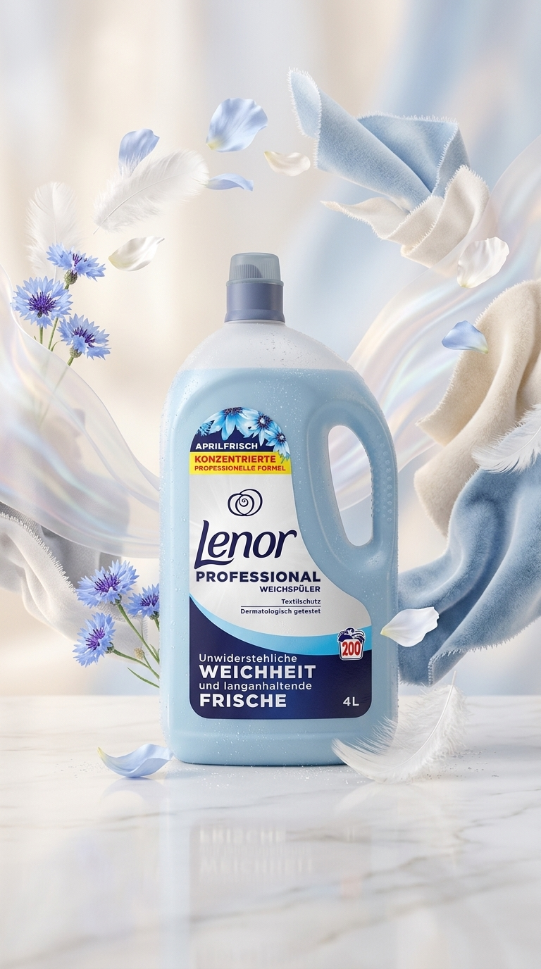 Lenor Professional aviváž se svěžím vánkem - lifestyle poster