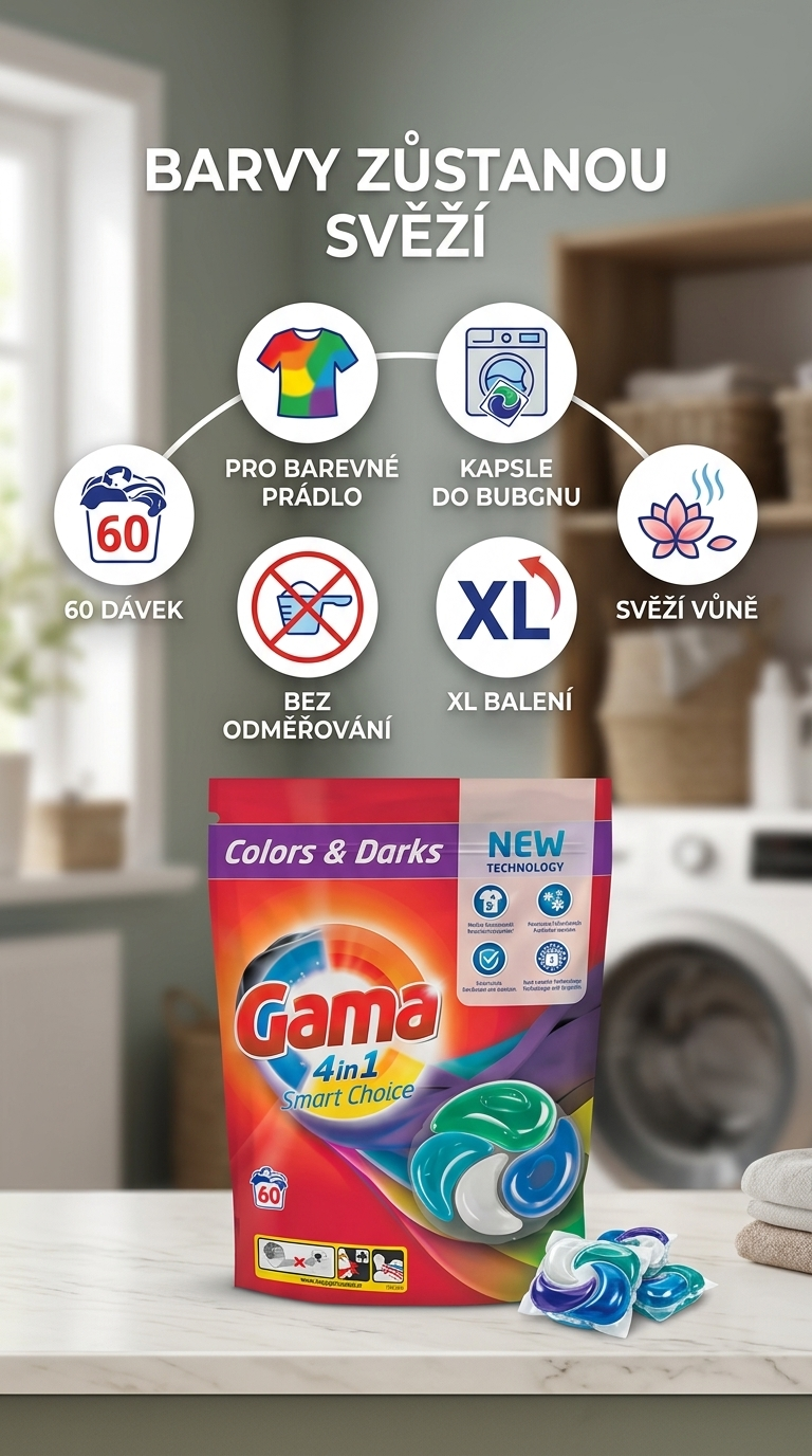 Vizir Gama Caps XL Color - mobilní infografika