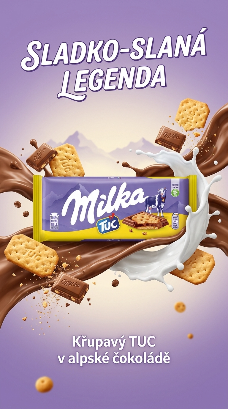 Milka TUC 87 g - lifestyle poster