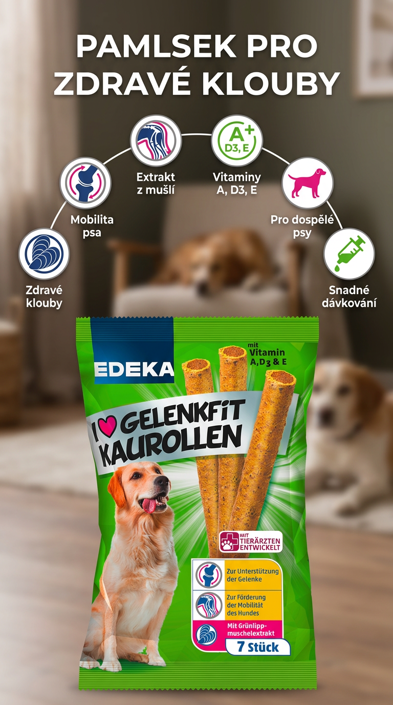 EDEKA I Love Gelenkfit Kaurollen - mobilní infografika