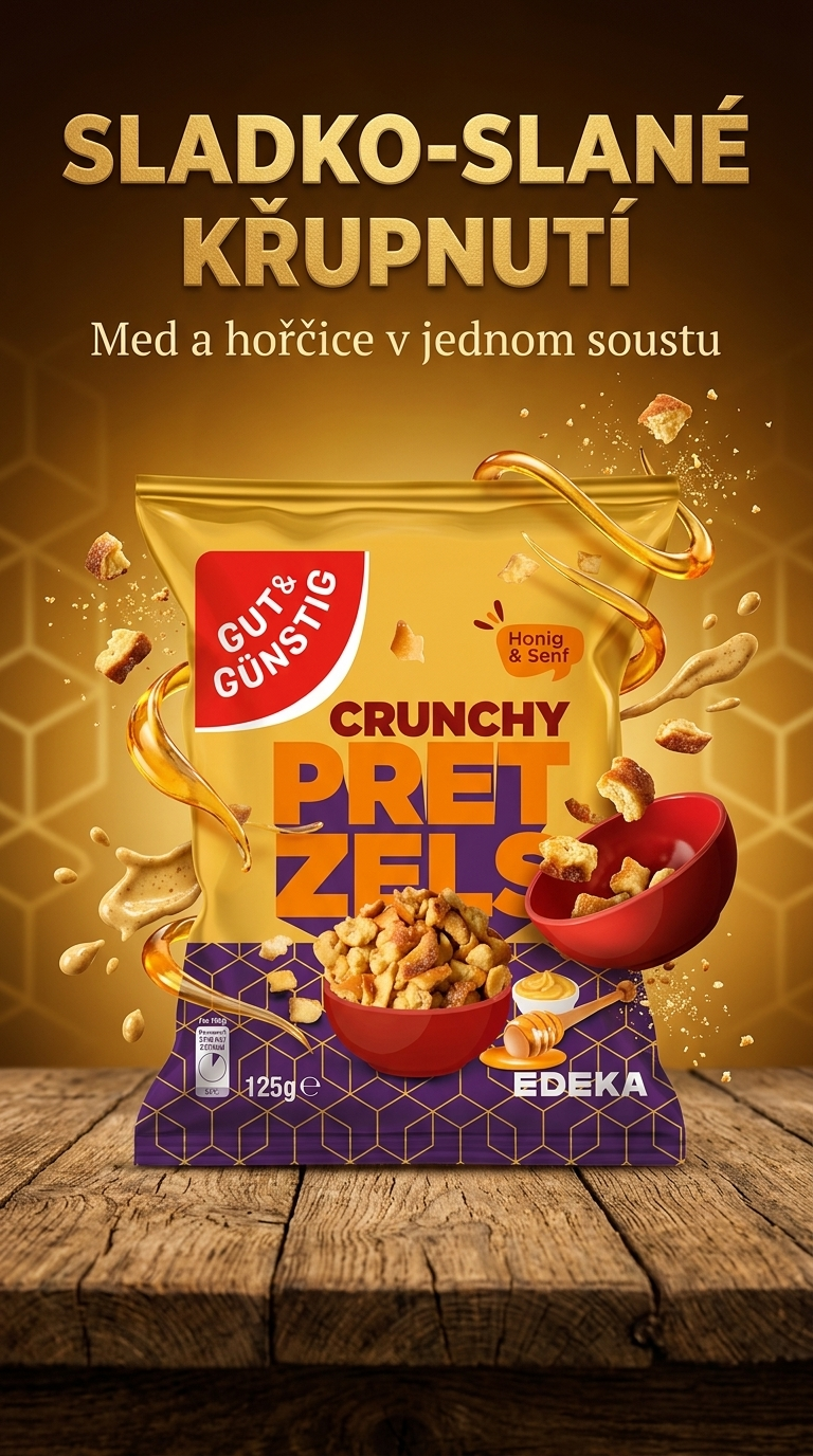G&G křupavé preclíčky s medem a hořčicí - lifestyle poster