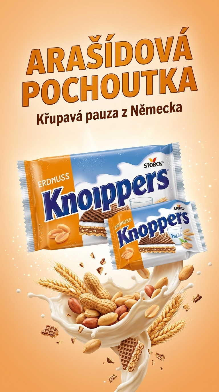 Knoppers arašídová oplatka - lifestyle poster