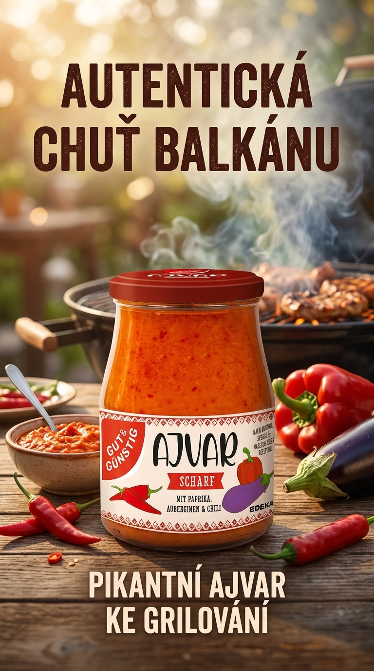 G&G Ajvar pálivý 340 ml - chuť Balkánu