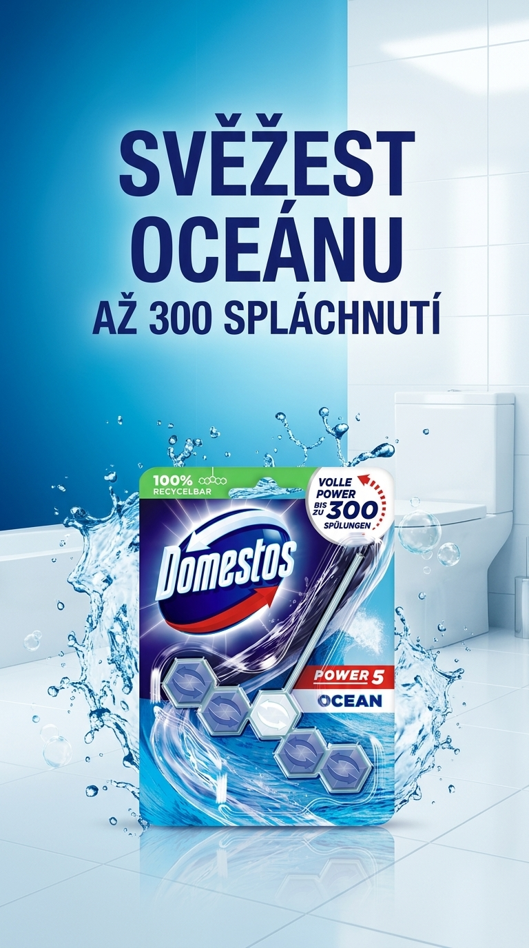 Domestos Power 5 Ocean - svěžest oceánu