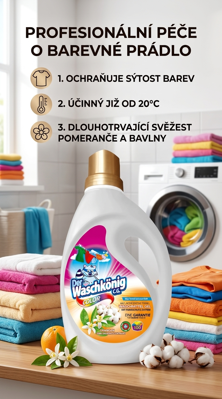 WaschKönig Color prací gel - lifestyle poster