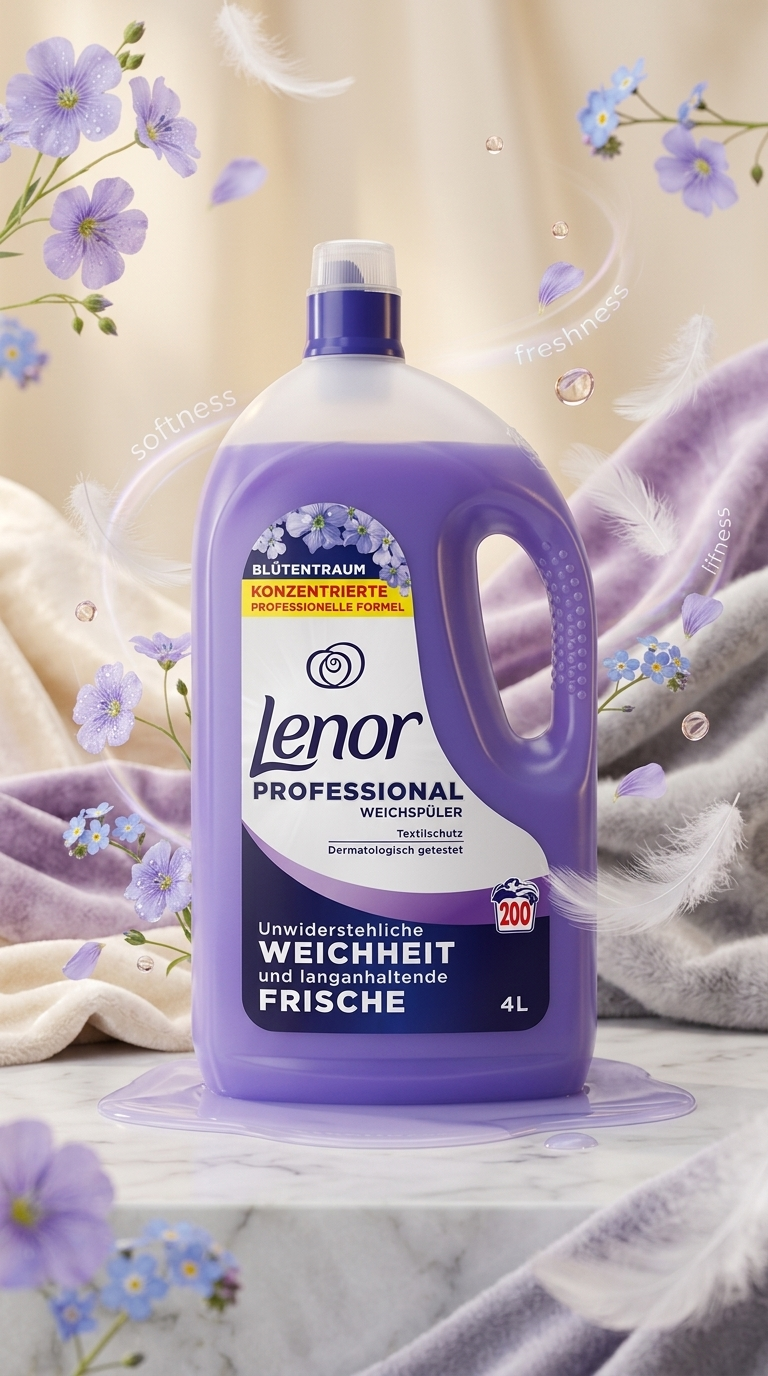 Lenor Professional aviváž jarní květiny - lifestyle poster