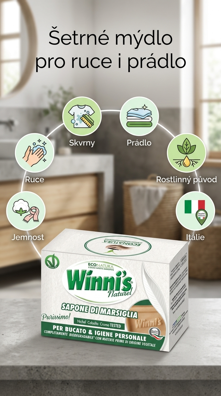 Winni´s mýdlo na ruce a ruční praní 250 g - mobilní infografika