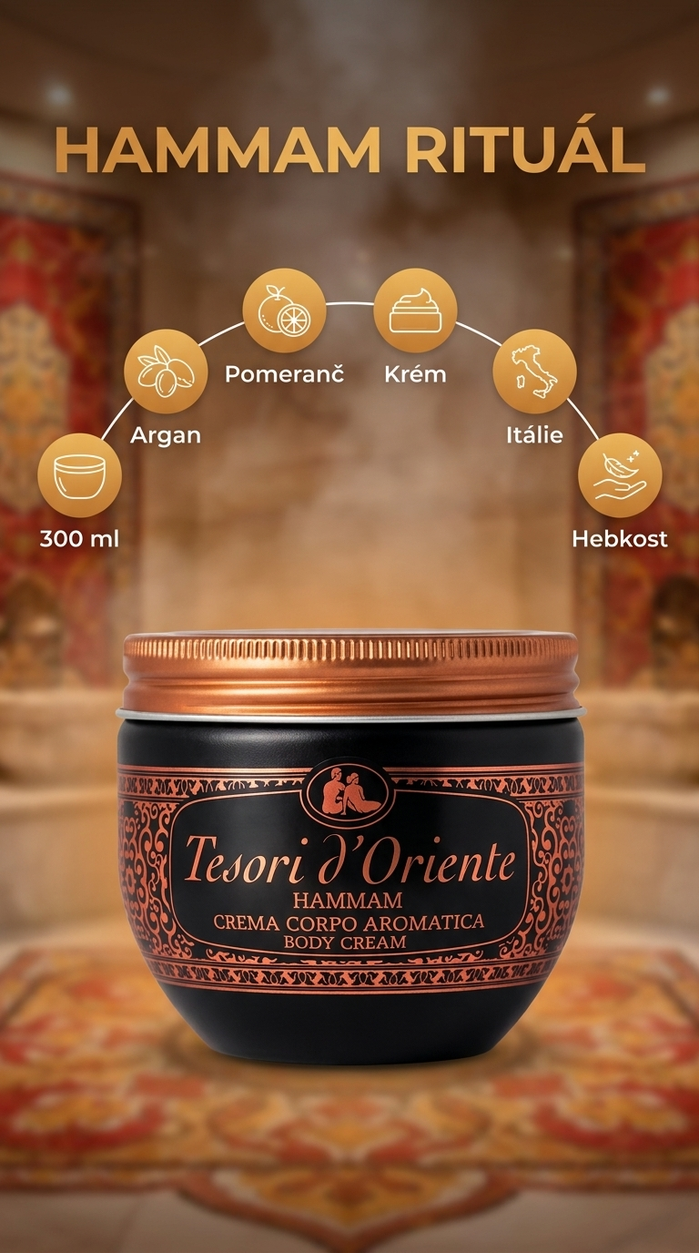 Tesori d'Oriente Hammam - mobilní infografika