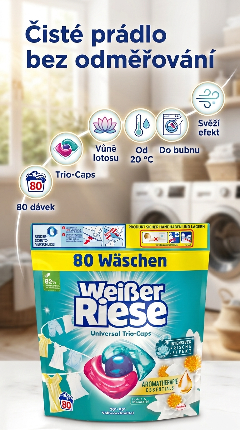 Weisser Riese Trio Caps Lotus - mobilní infografika