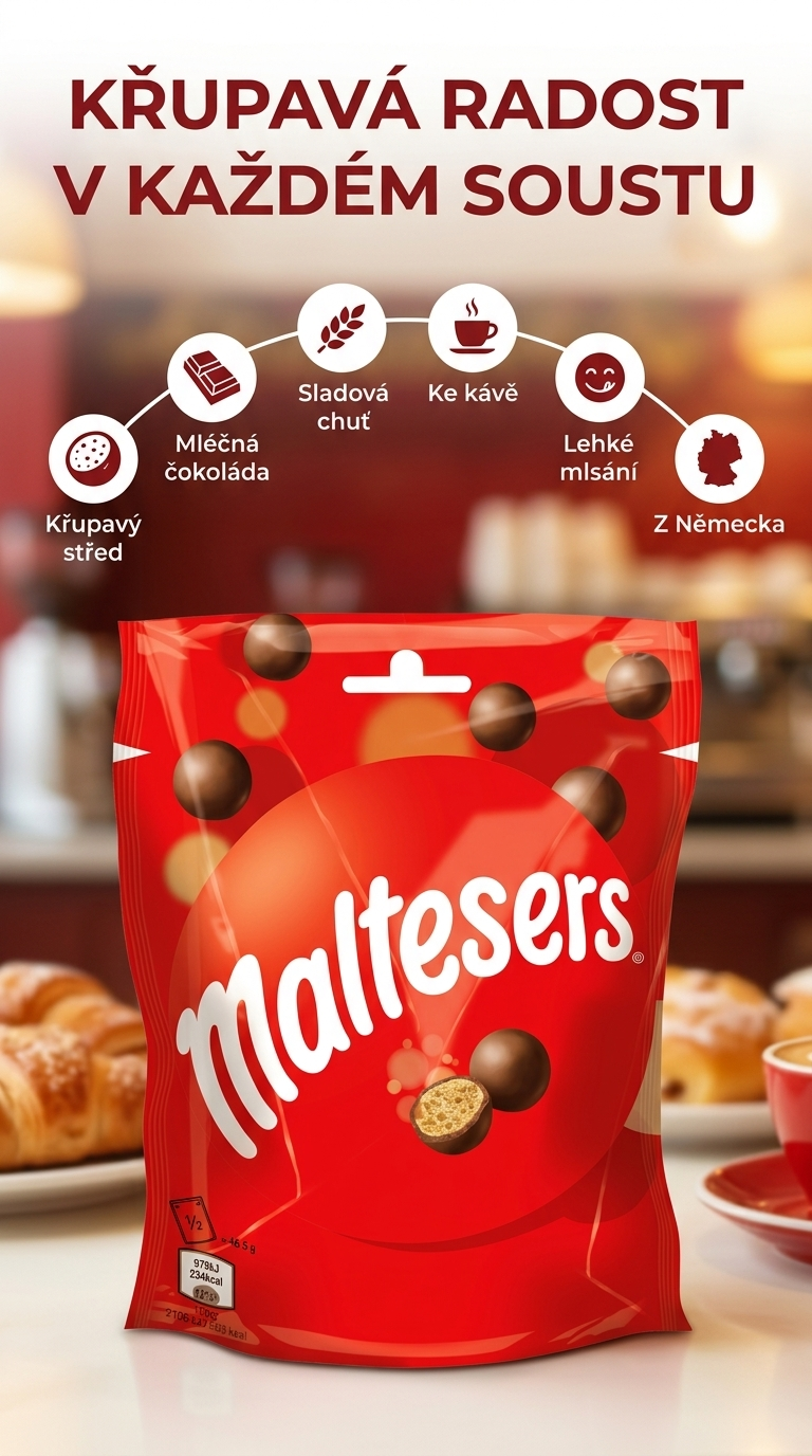 Maltesers 93 g - mobilní infografika