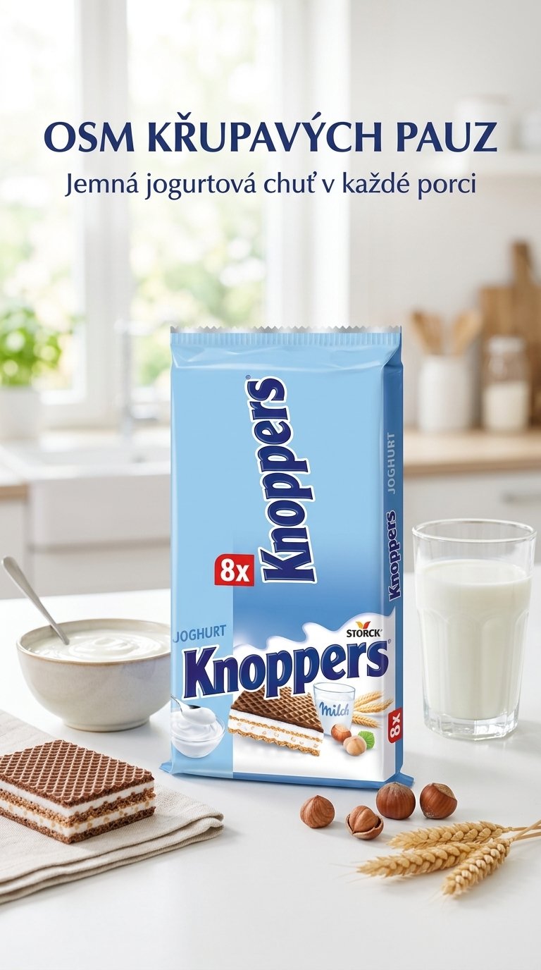 Knoppers Oplatka Jogurt - lifestyle poster