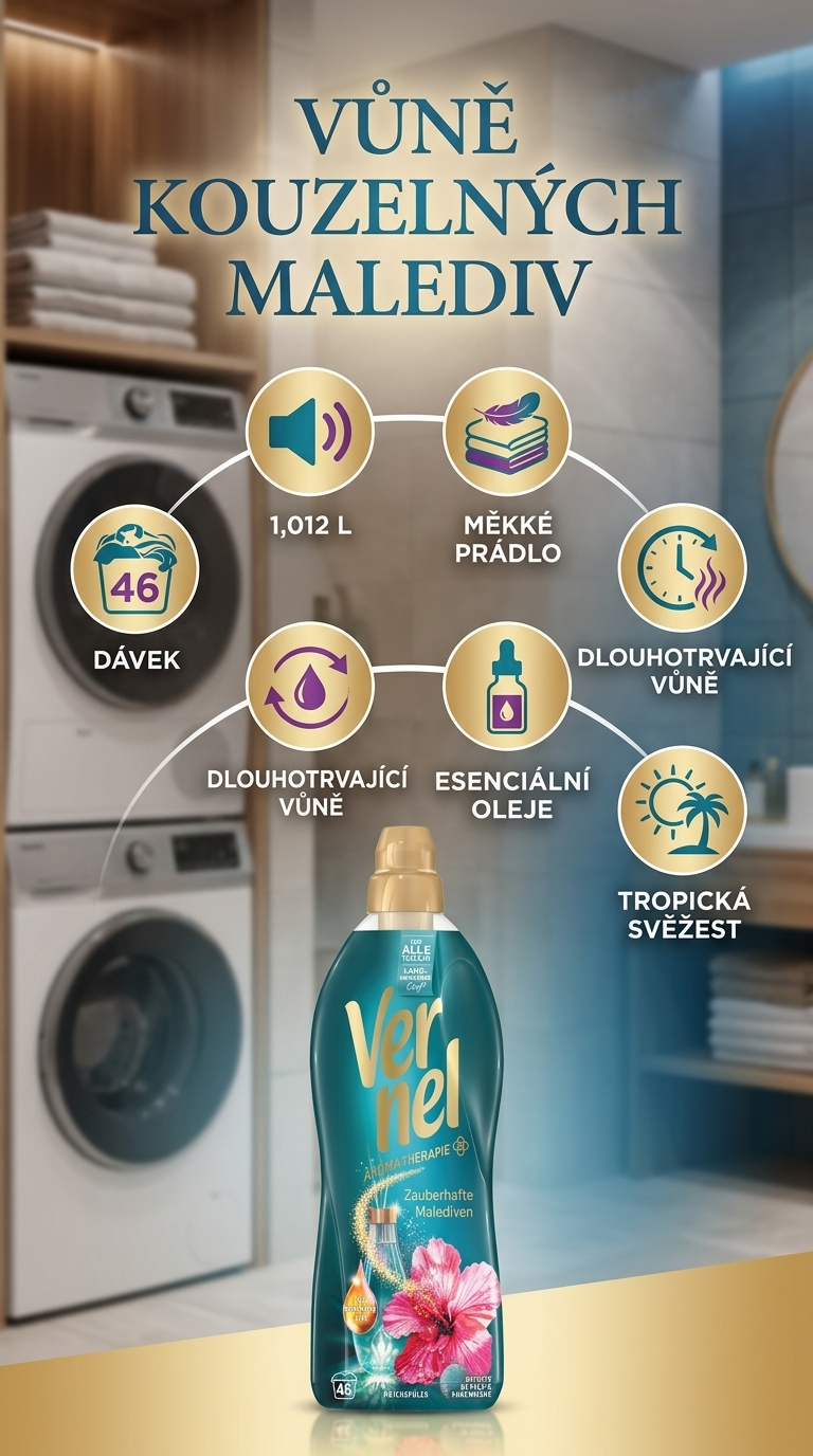 Vernel XL Aroma-Therapie Magické Maledivy - mobilní infografika