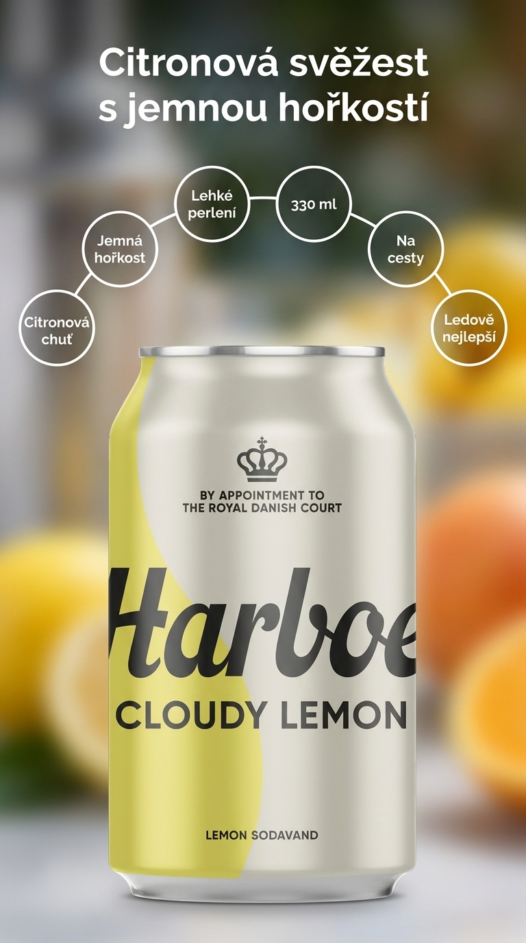 Harboe Cloudy Lemon - mobilní infografika