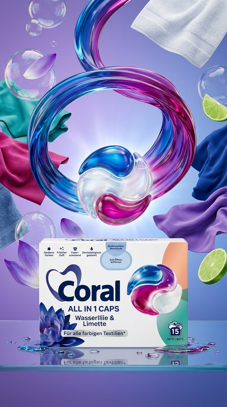 Coral Color kapsle na praní - lifestyle poster