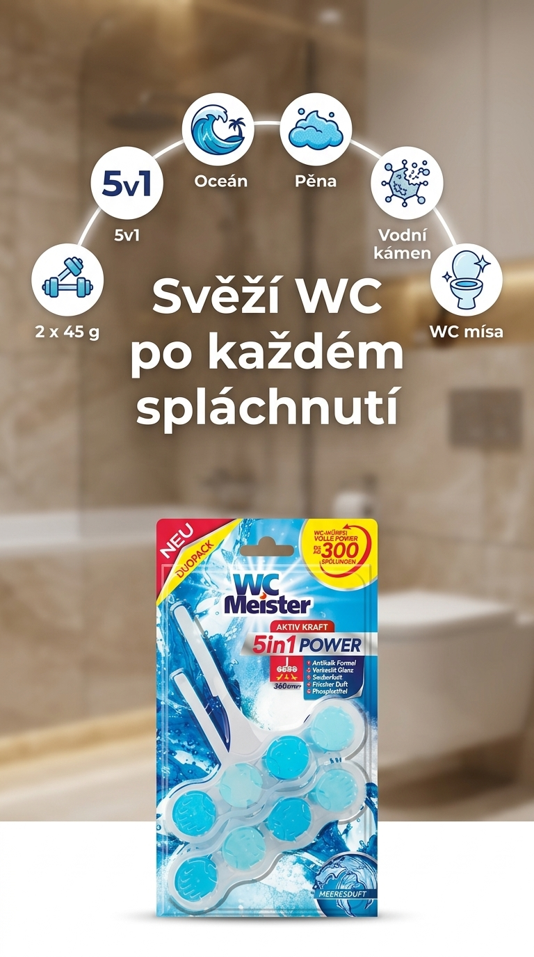WC Meister Duo Aktiv Kraft - mobilní infografika