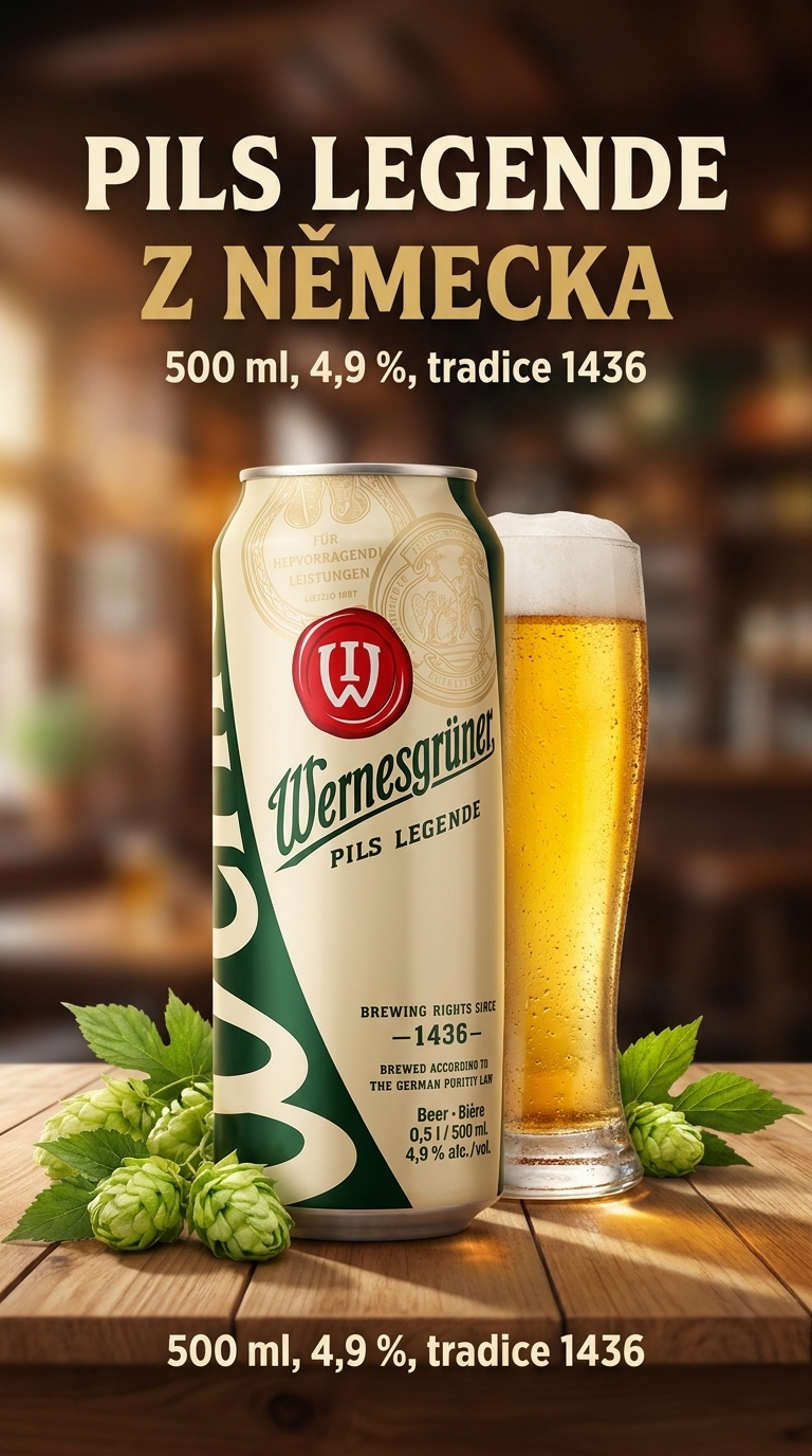Wernesgrüner Pils Legende - lifestyle poster