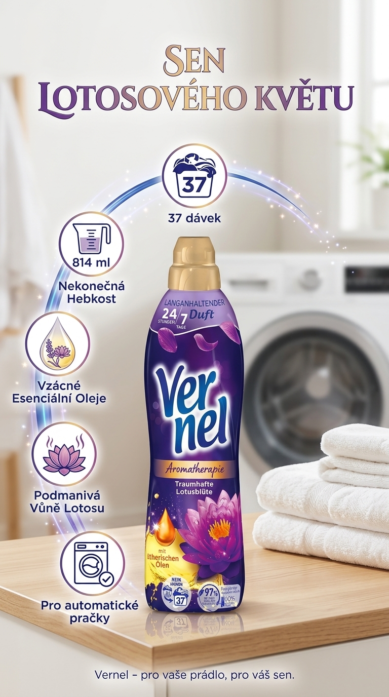 Vernel Sen lotosového květu - mobilní infografika
