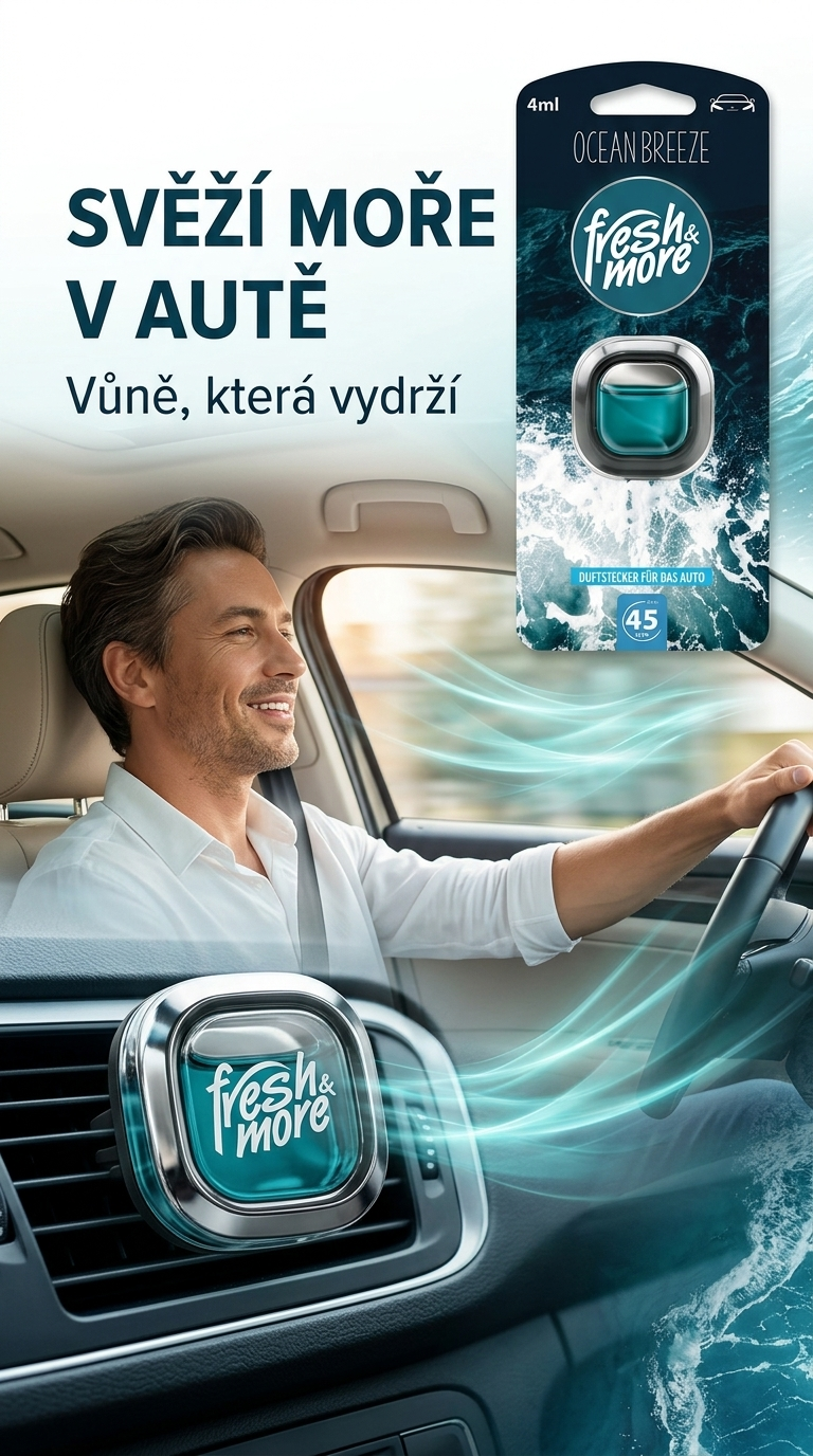 Fresh & More Ocean Breeze osvěžovač do auta - lifestyle poster