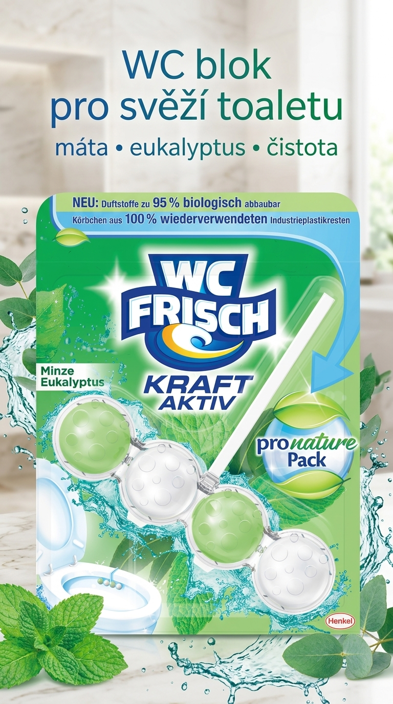 WC Frisch máta a eukalyptus - lifestyle poster