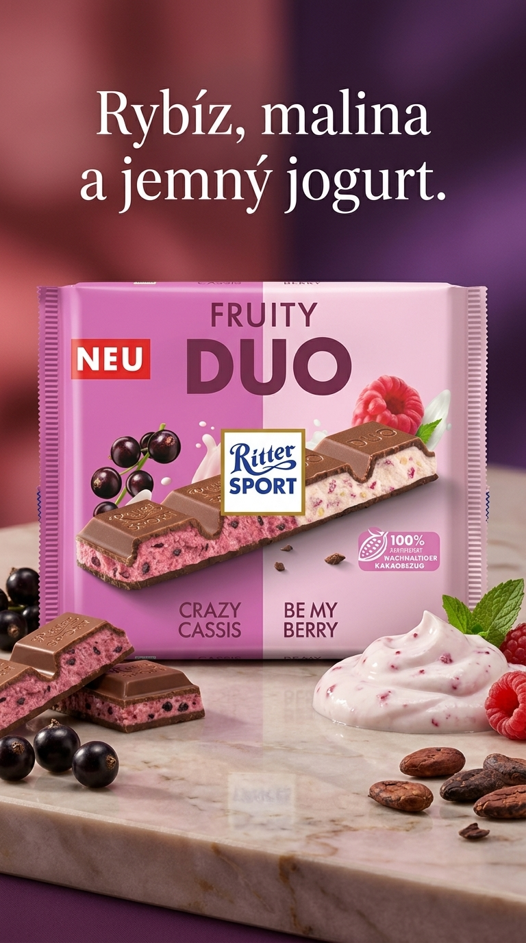 Ritter Sport Ovocné Duo - lifestyle poster
