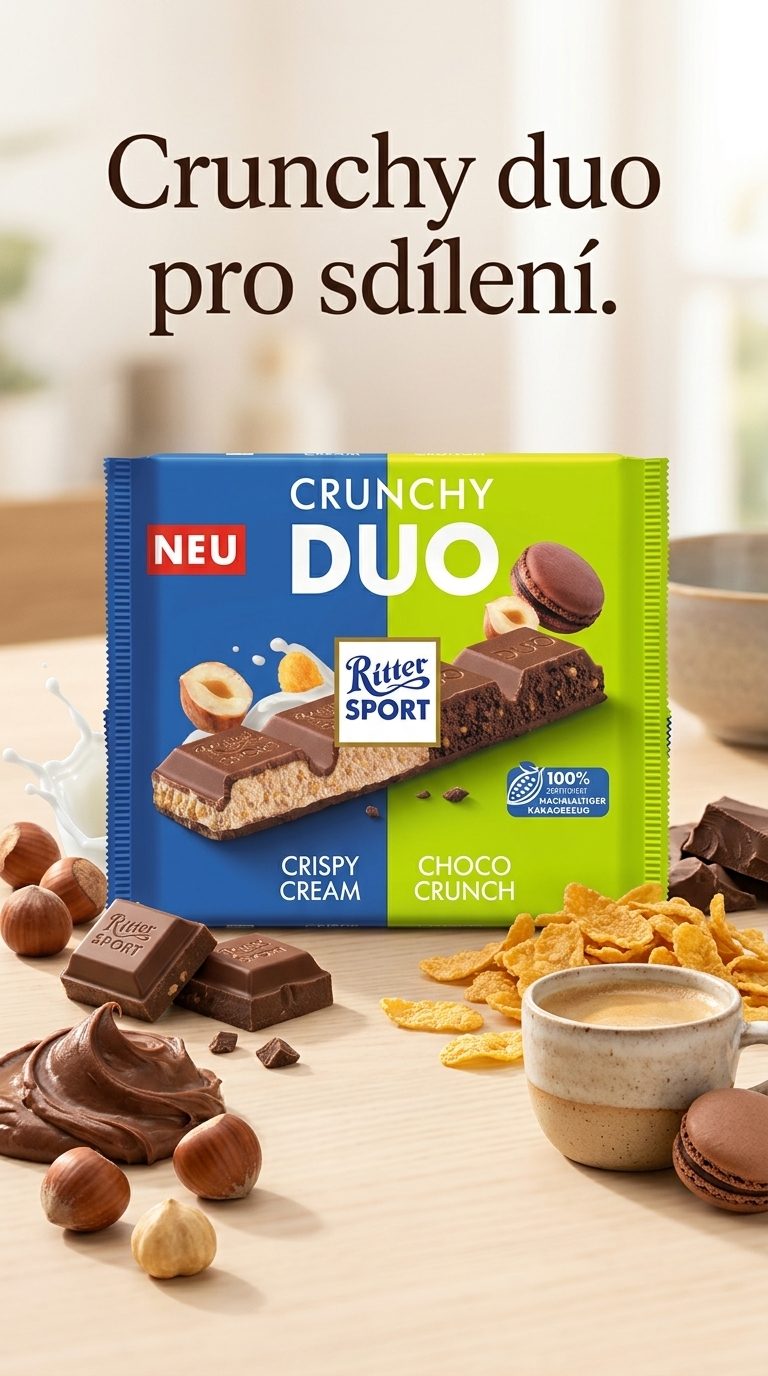 Ritter Sport Crunchy Duo - lifestyle poster