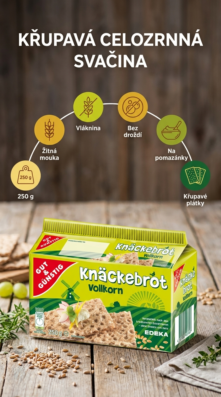 G&G knäckebrot - mobilní infografika