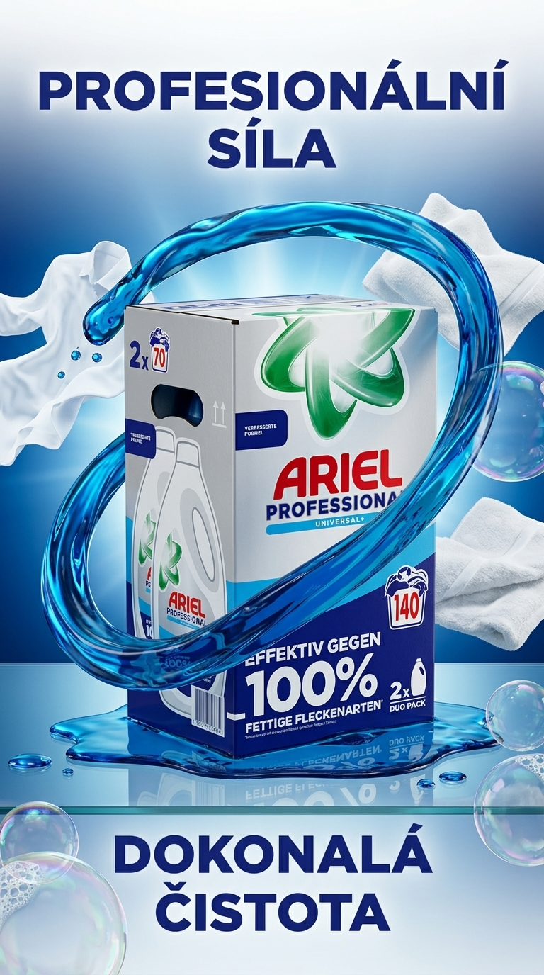 Ariel Professional XXL prací gel - profesionální síla