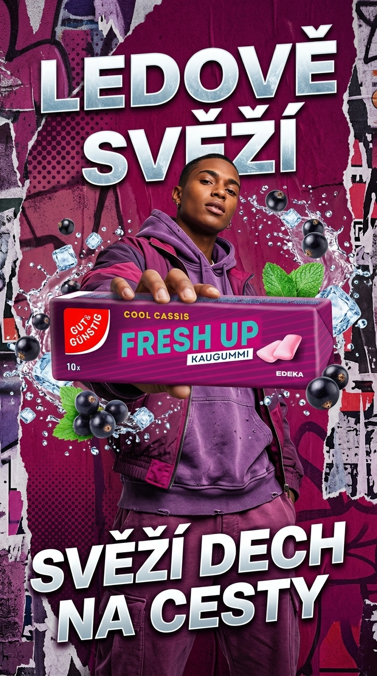 Žvýkačky G&G Cool Cassis - lifestyle poster