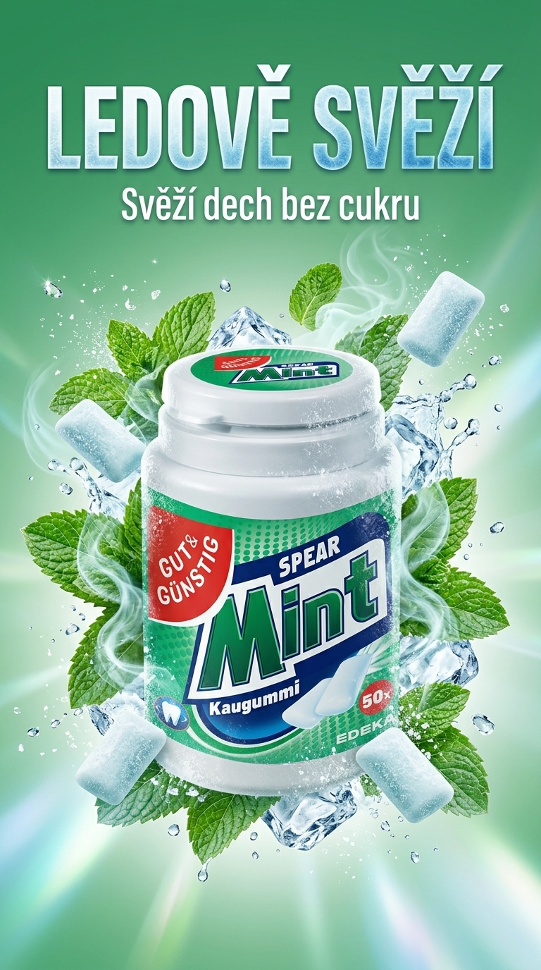 G&G Žvýkačky Spearmint 50 ks - lifestyle poster