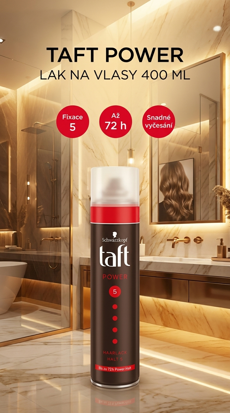 Taft Power lak na vlasy - lifestyle poster