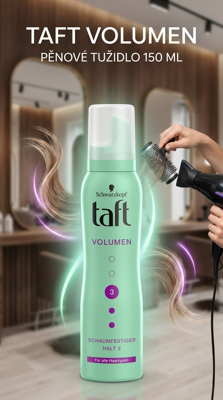 Taft Volumen pěnové tužidlo - lifestyle poster