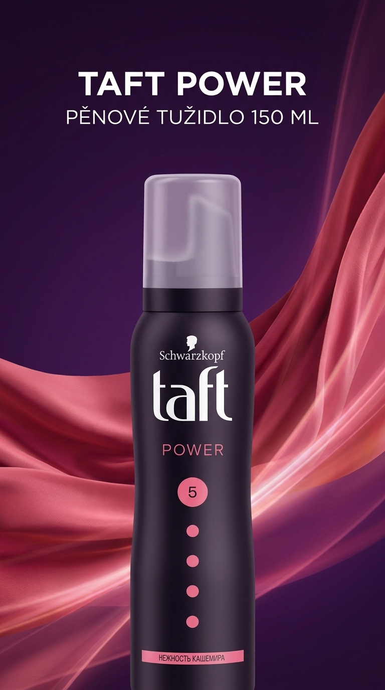 Taft pěnové tužidlo Power kašmír - lifestyle poster