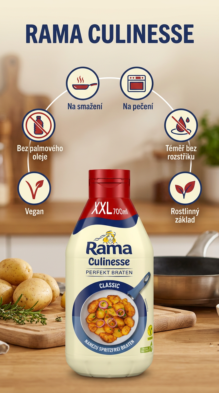 Rama Culinesse na vaření a pečení - mobilní infografika