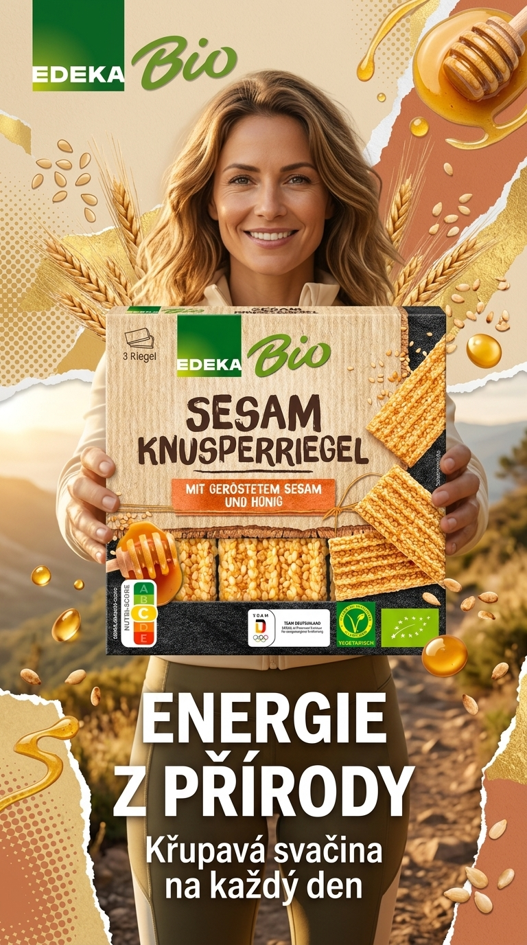 EDEKA BIO křupavé müsli tyčinky - lifestyle poster
